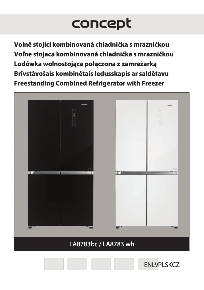 Page 1 de la notice Manuel utilisateur Concept LA8783WH