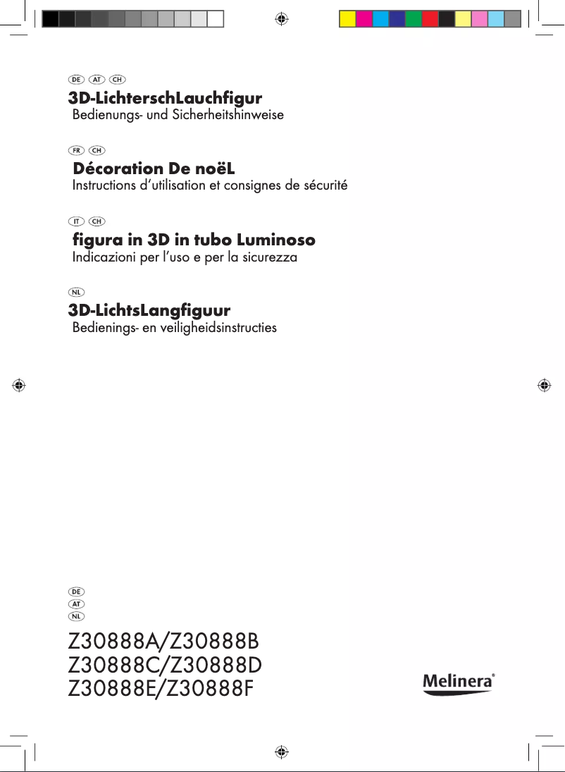 Page 1 de la notice Manuel utilisateur Melinera IAN 74422