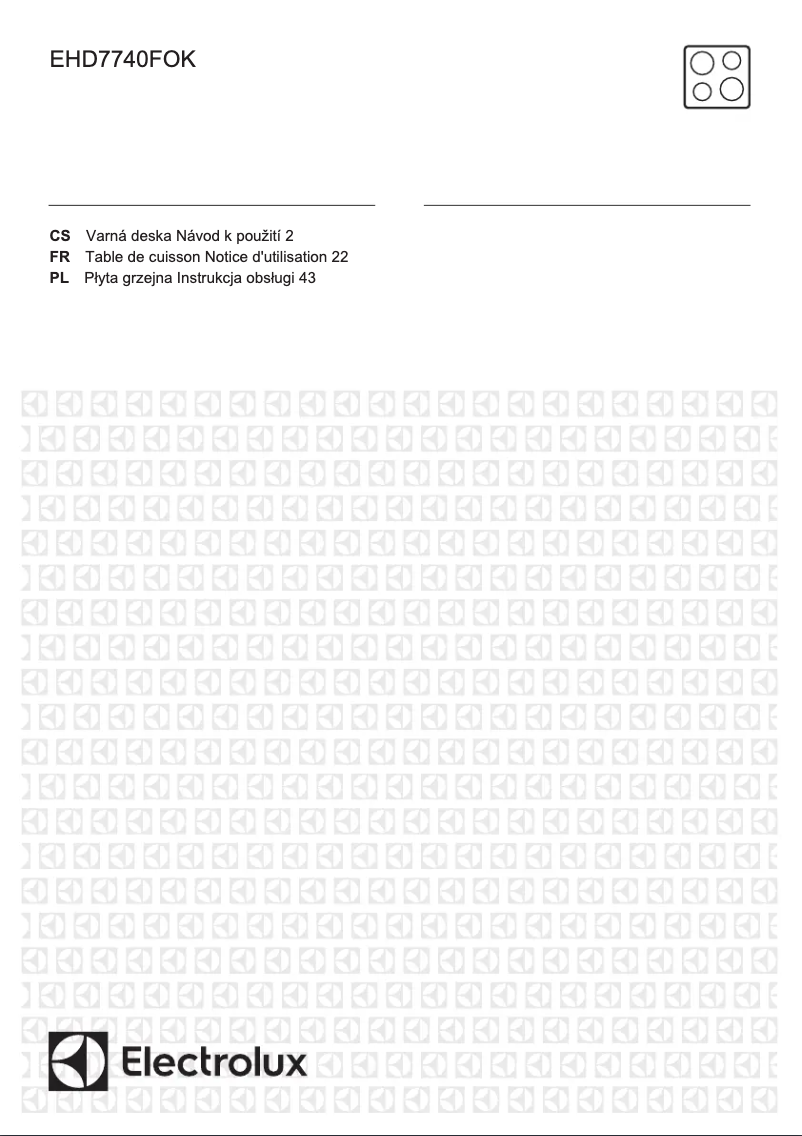 Image de la première page du manuel de l'appareil EHD7740FOK