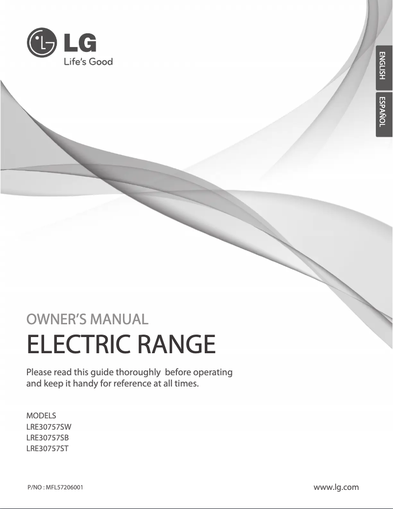 Page n°1 - Manuel utilisateur LG LRE30757ST