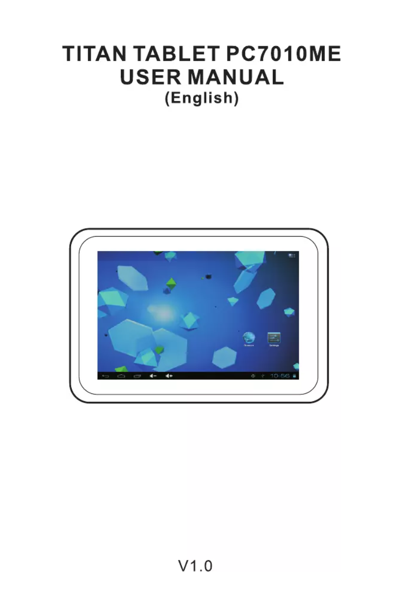 Page 1 de la notice Manuel utilisateur Titan MID 7010