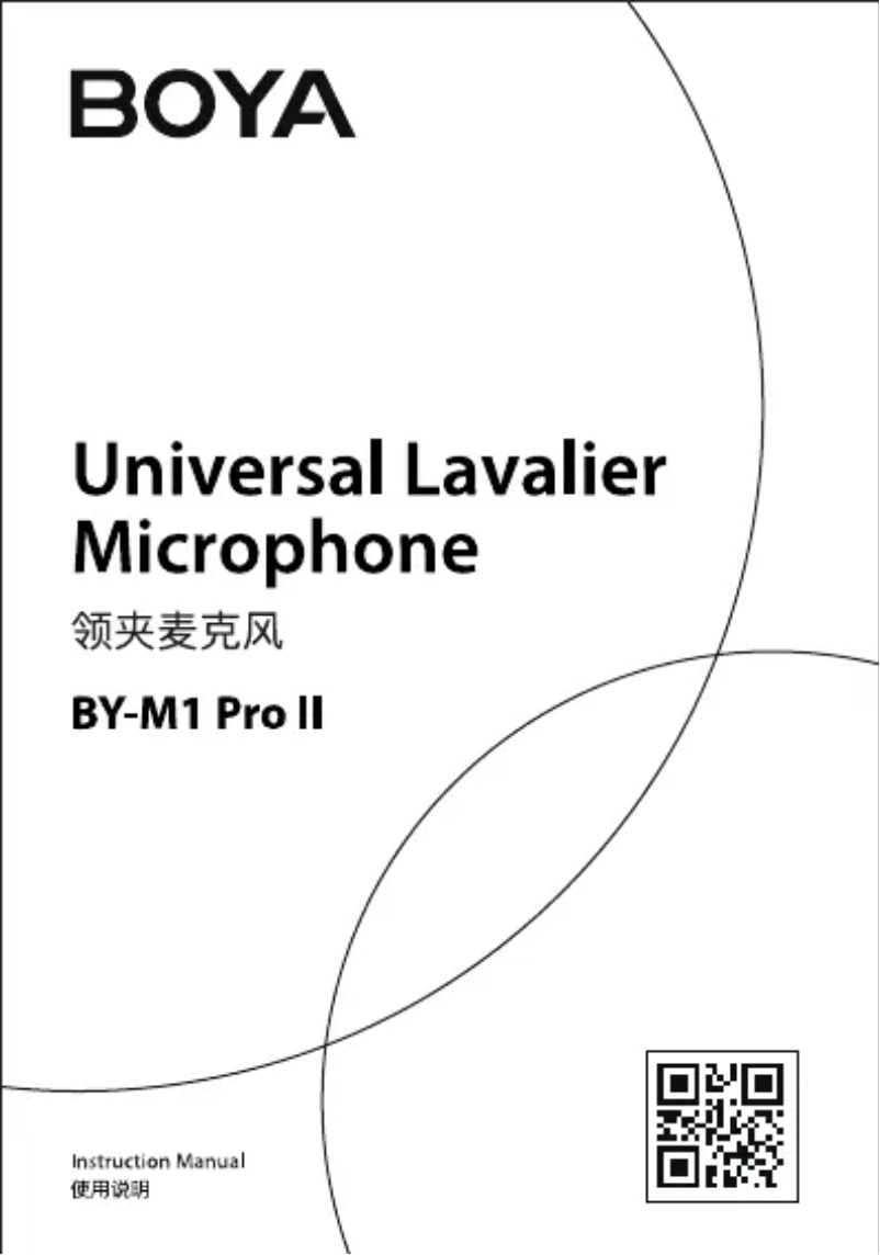 Page n°1 - Manuel utilisateur BOYA BY-M1 Pro II