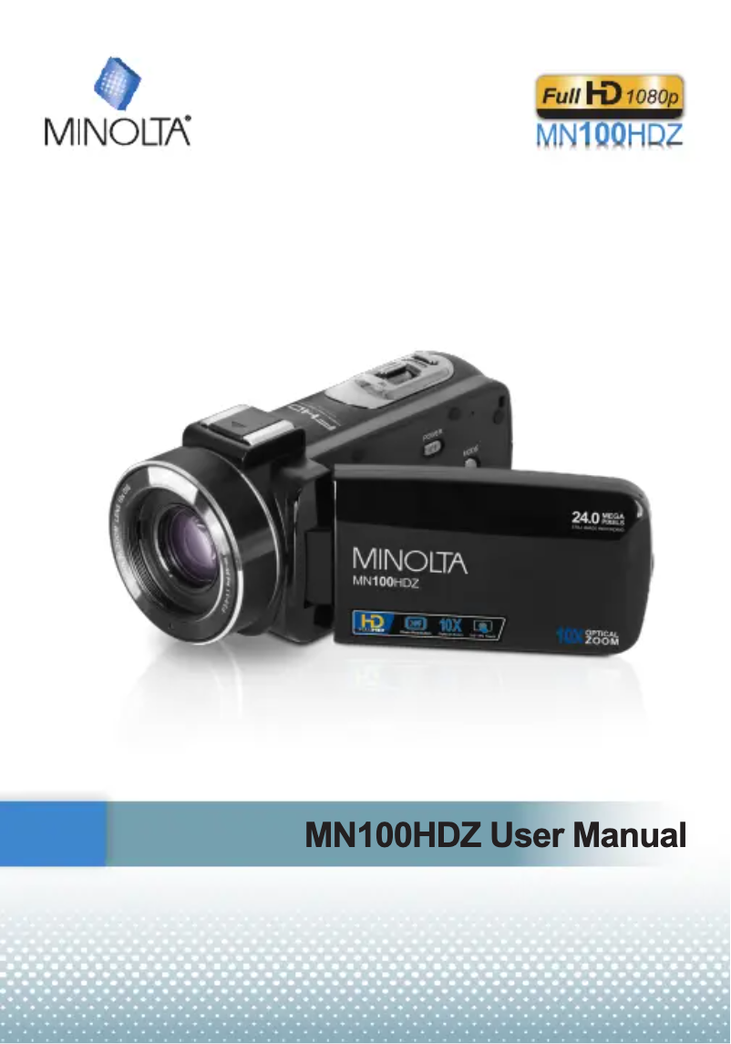Page n°1 - Manuel utilisateur Minolta MN100HDZ