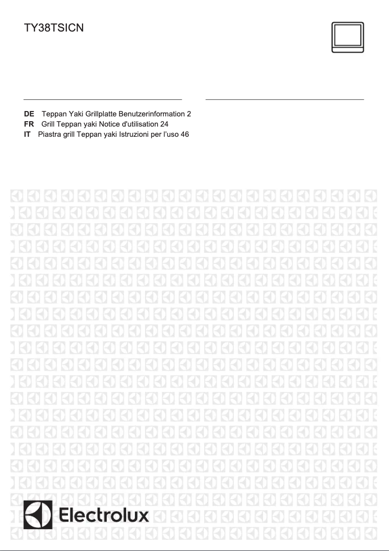 Página 1 del manual Manual de usuario Electrolux TY38TSICN