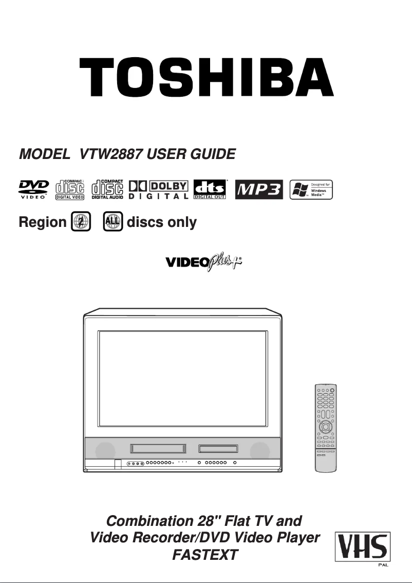 Página 1 del manual Manual de usuario Toshiba VTW2887