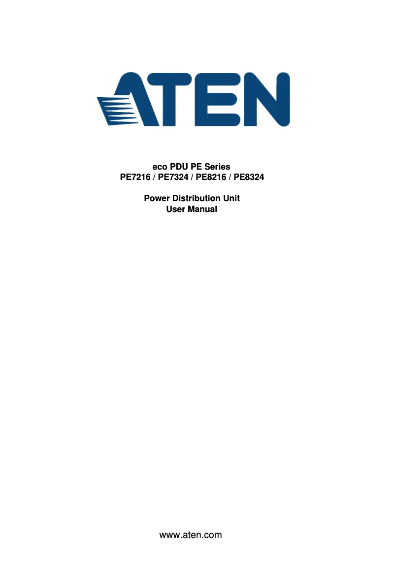 Page 1 de la notice Manuel utilisateur ATen PE7324G