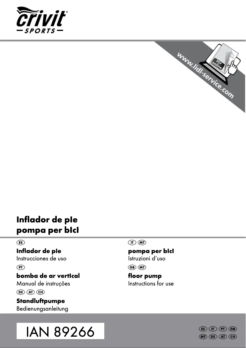 Image de la première page du manuel de l'appareil IAN 089266