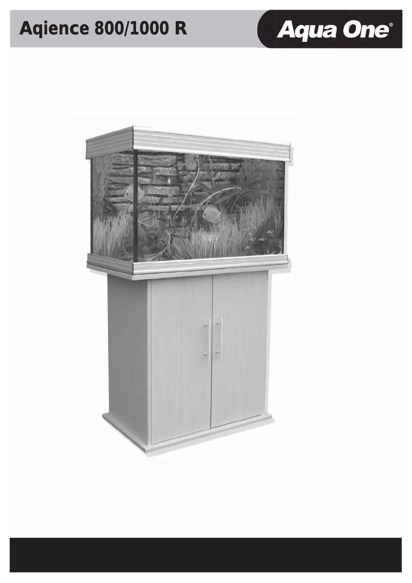 Image de la première page du manuel de l'appareil Aquience 1000 R