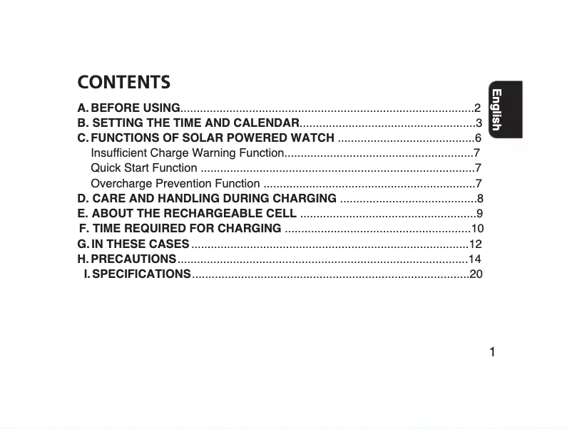 Página 1 del manual Manual de usuario Citizen Marvel Classic Spider-Man BM7610-52W
