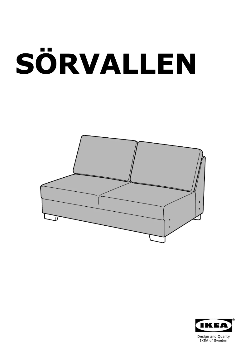 Image de la première page du manuel de l'appareil SÖRVALLEN 404.383.96
