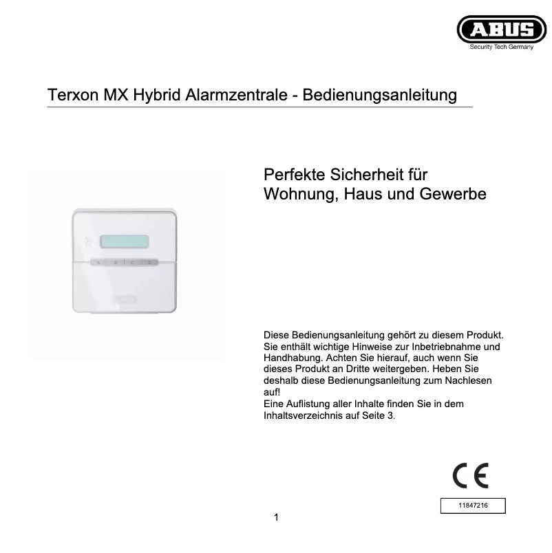 Image de la première page du manuel de l'appareil FUBE50060