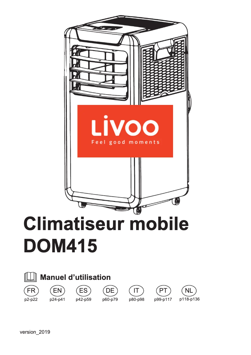 Page n°1 - Manuel utilisateur Livoo DOM415