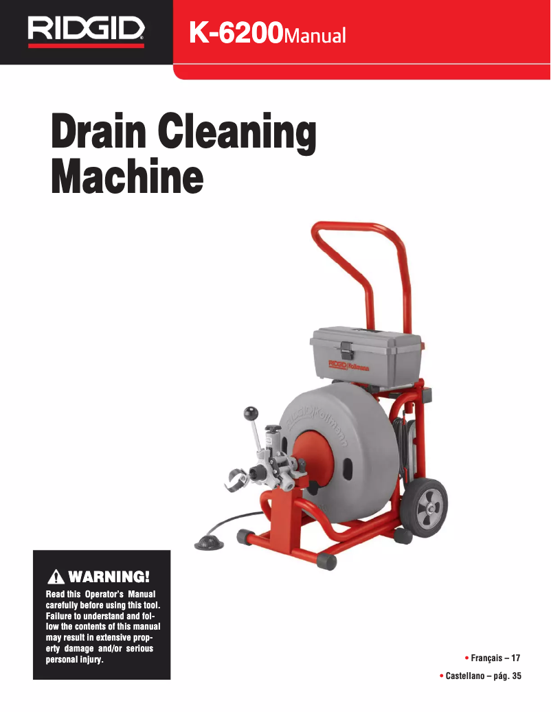 Página 1 del manual Manual de usuario Ridgid C-24