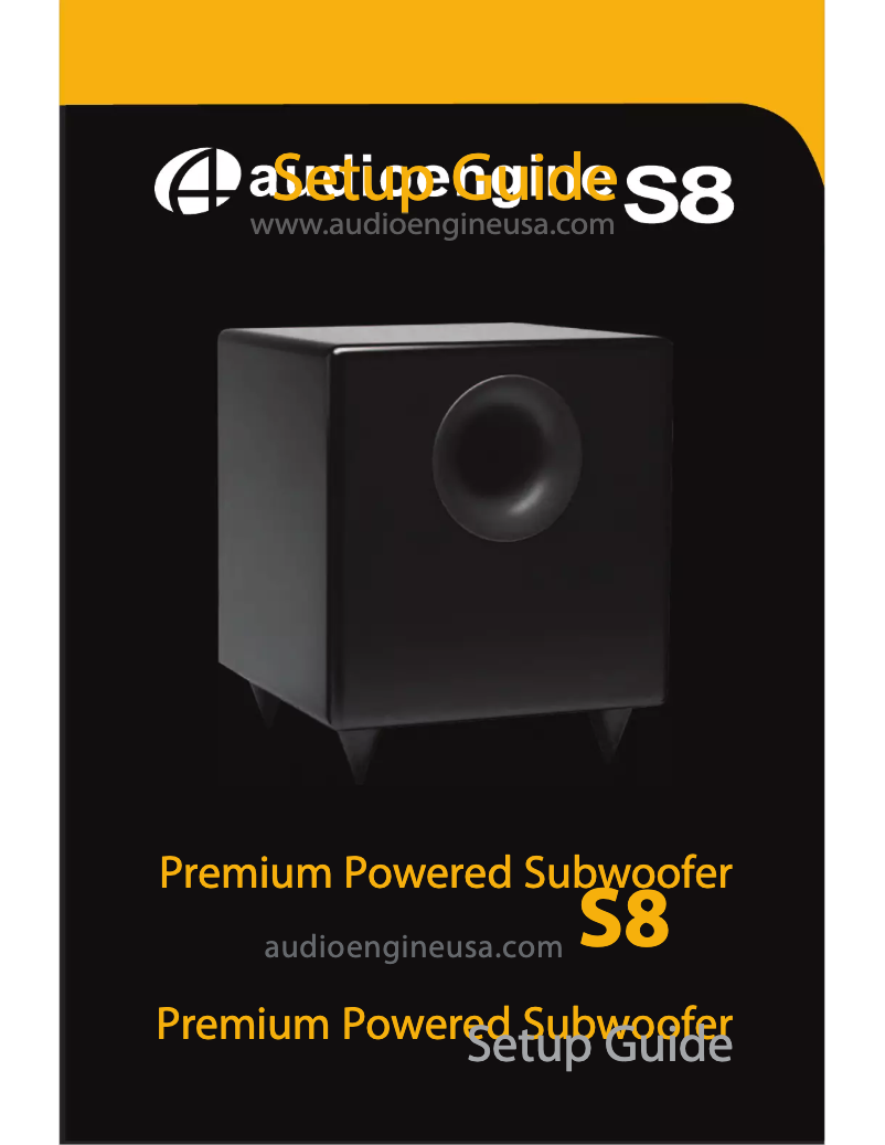 Image de la première page du manuel de l'appareil S8