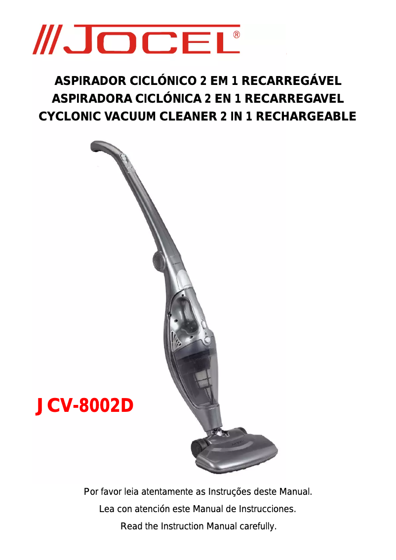 Image de la première page du manuel de l'appareil JCV-8002D