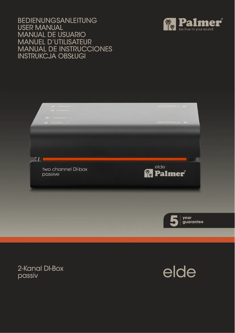 Image de la première page du manuel de l'appareil RIVER elde