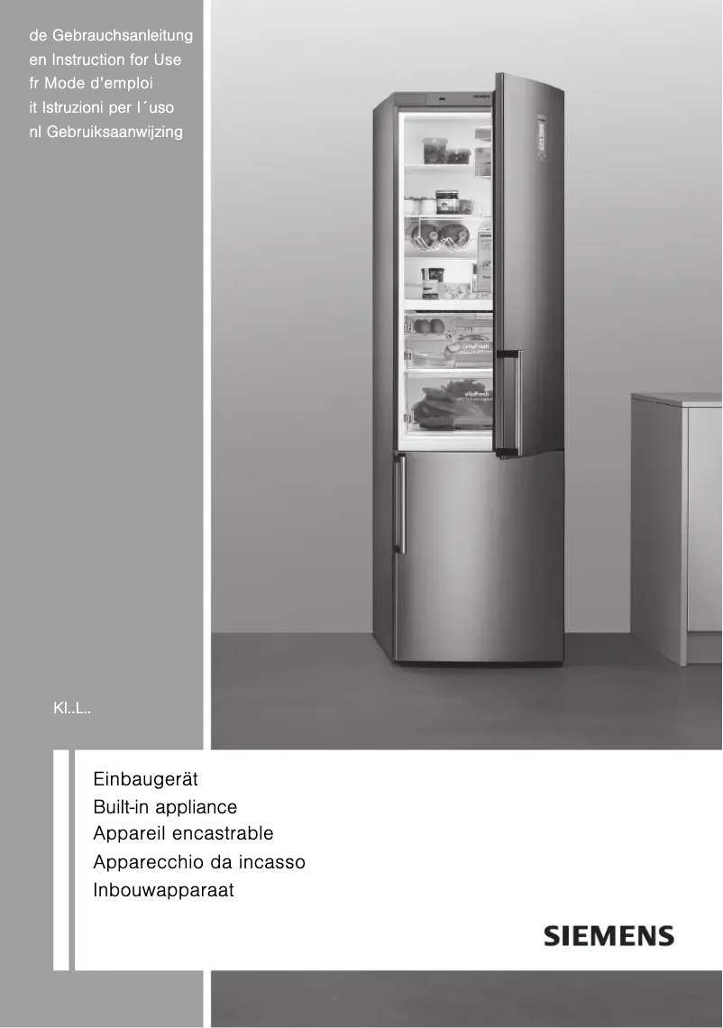 Image de la première page du manuel de l'appareil KI38LA65