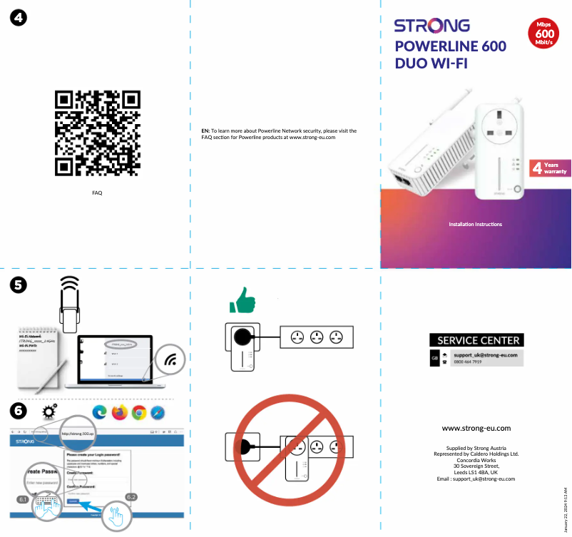 Page n°1 - Manuel utilisateur Strong Powerline 600 Duo Wi-Fi