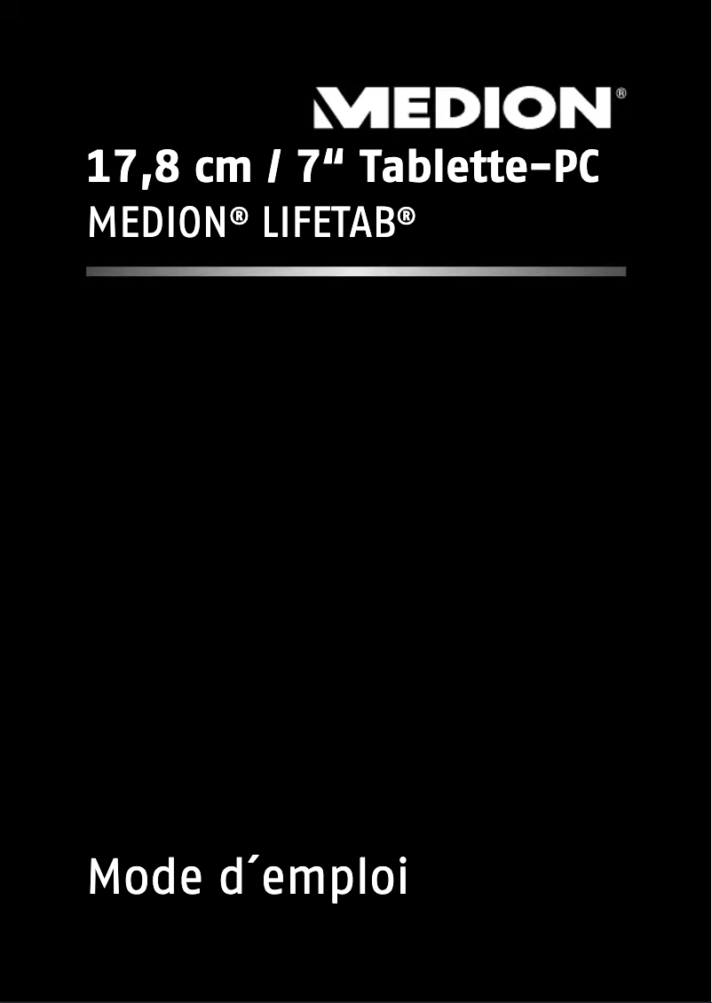 Page 1 de la notice Manuel utilisateur Medion LifeTab E7316 (MD98282)