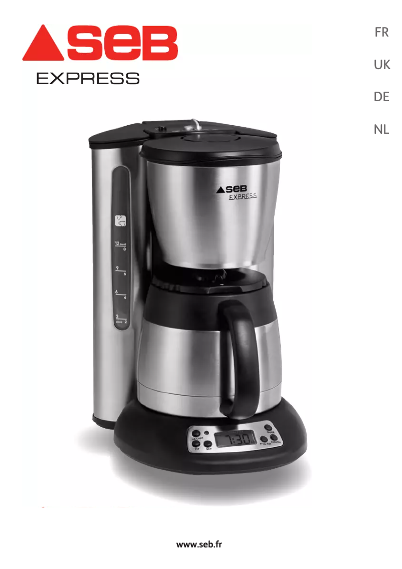Page 1 de la notice Manuel utilisateur SEB Express CM425D31