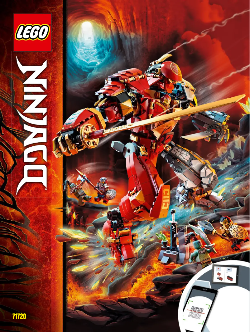 First page image of the manual for Ninjago 71720