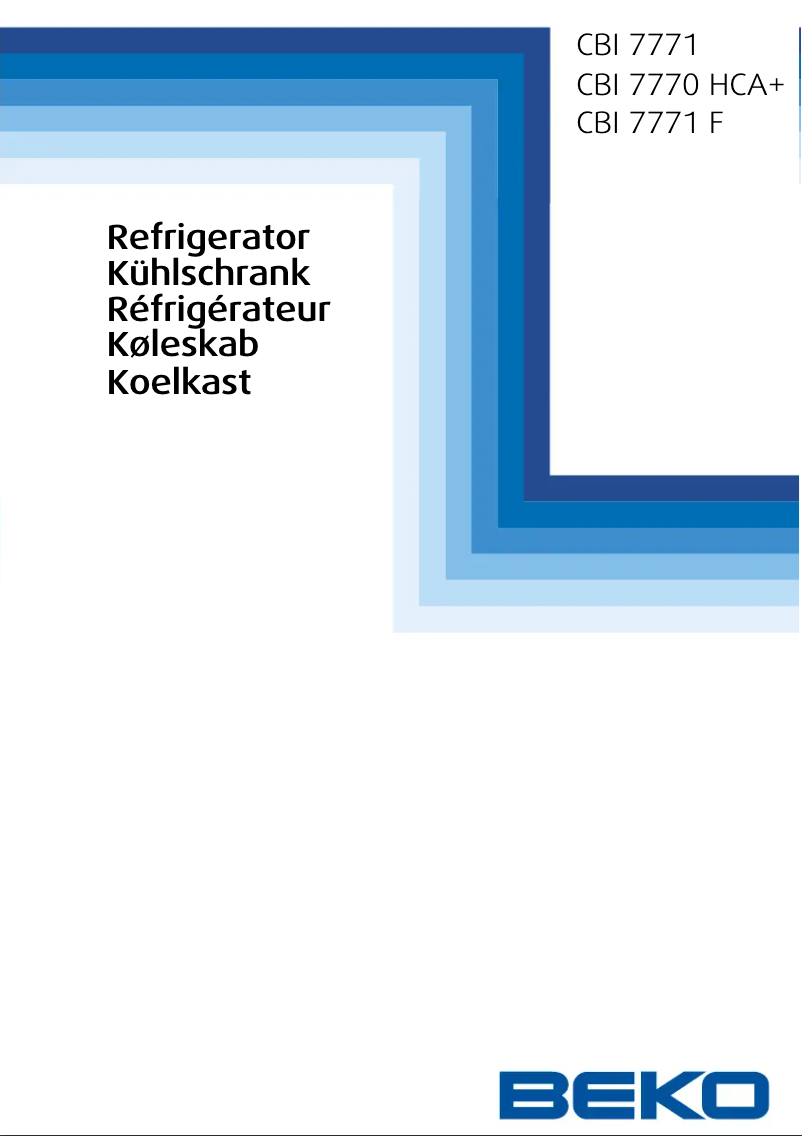 Image de la première page du manuel de l'appareil CBI 7770