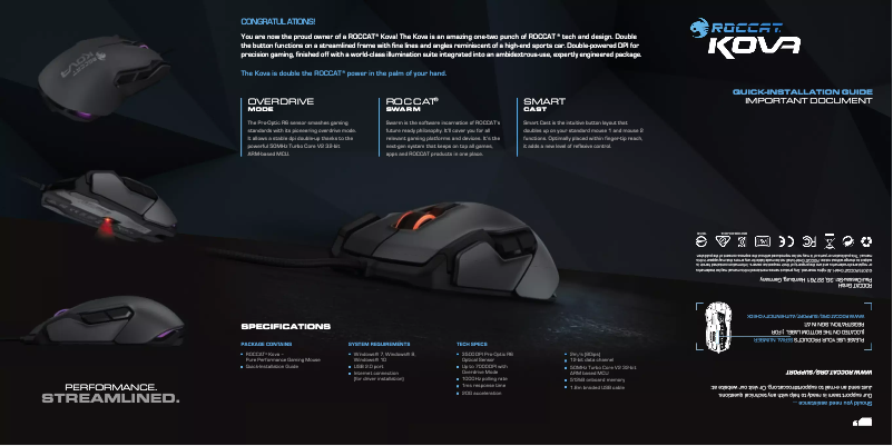 Página 1 del manual Manual de usuario Roccat Kova