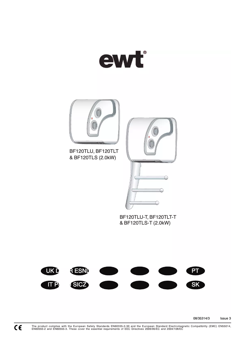 Imagen de la primera página del manual del dispositivo BF120TLU