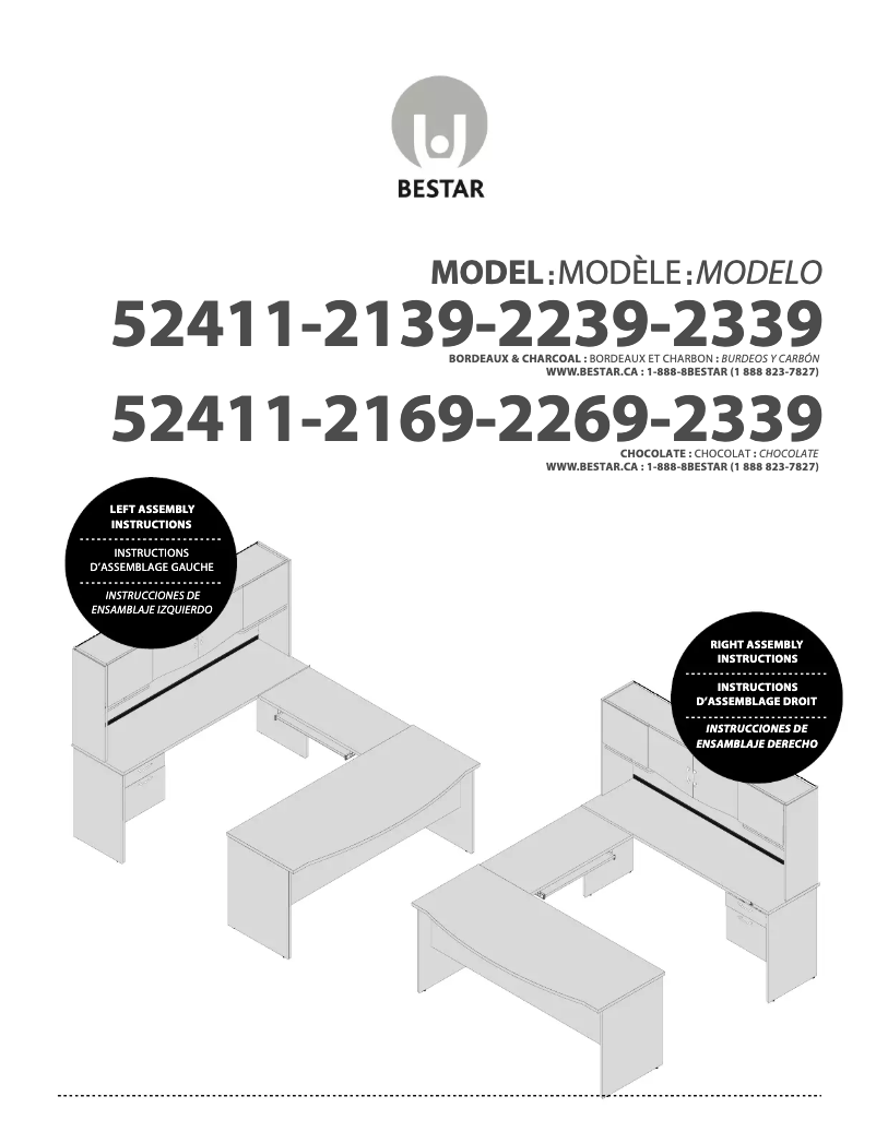 Page 1 de la notice Manuel utilisateur Bestar Harmony 52411-39