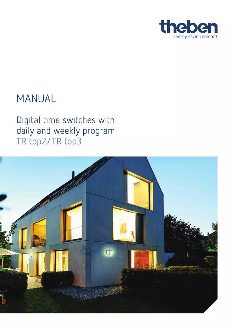 Página 1 del manual Manual de usuario Theben TR 622 top2