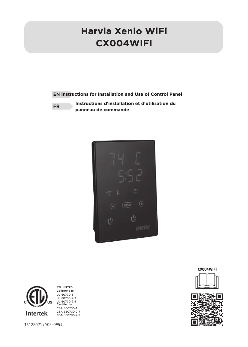 Image de la première page du manuel de l'appareil Xenio CX004WIFI