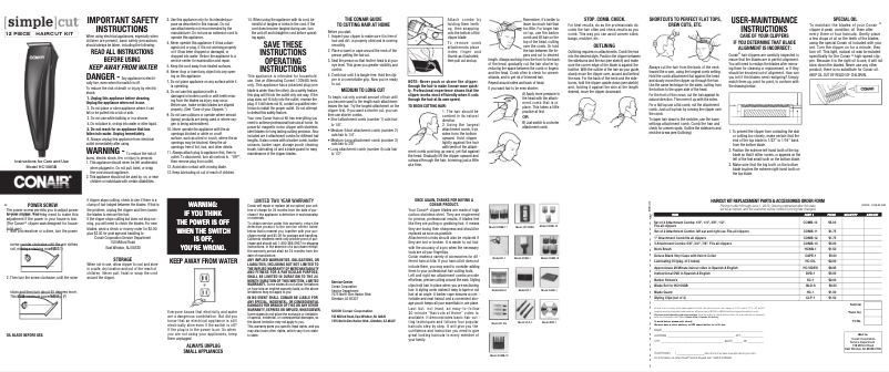 Page 1 de la notice Manuel utilisateur Conair HC108RGB
