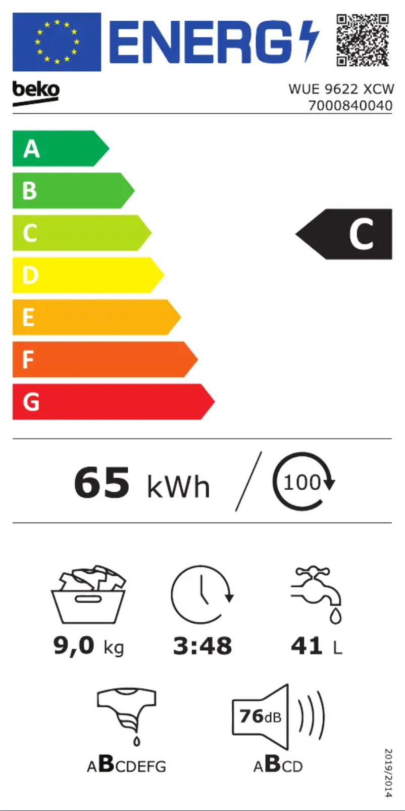 Image de la première page du manuel de l'appareil WUE 9622 XCW
