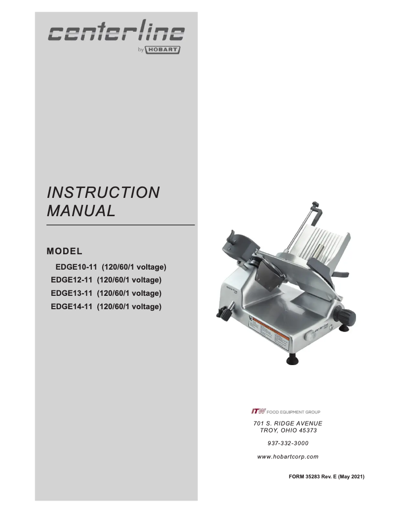 Image de la première page du manuel de l'appareil EDGE10