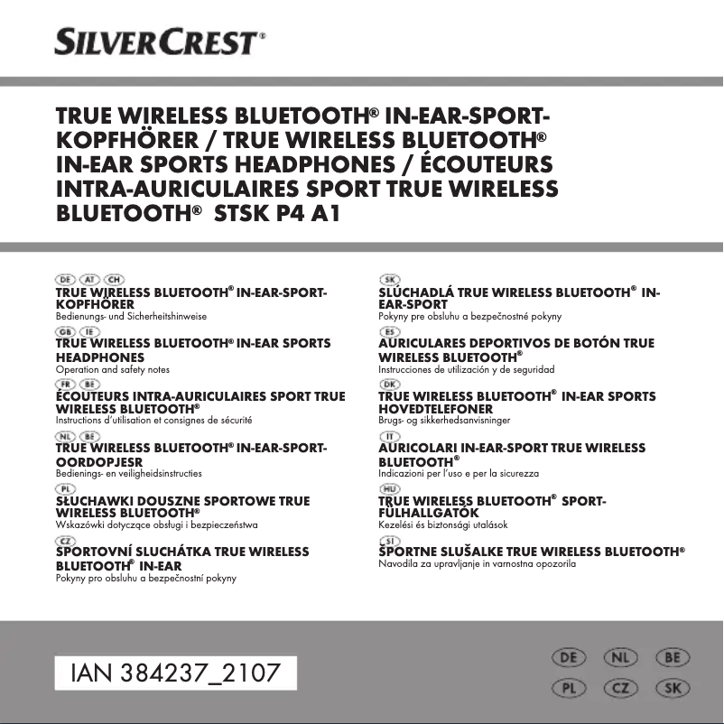 Image de la première page du manuel de l'appareil STSK P4 A1