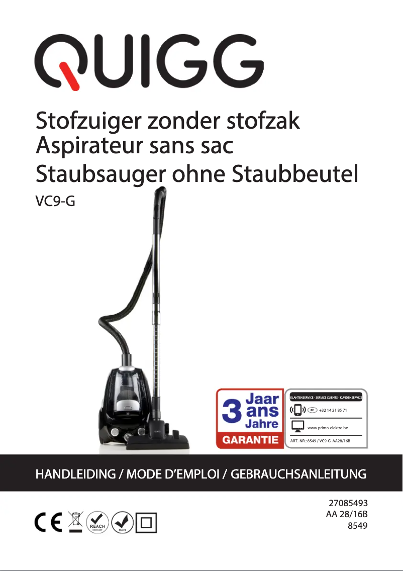 Página 1 del manual Manual de usuario Primo VC9