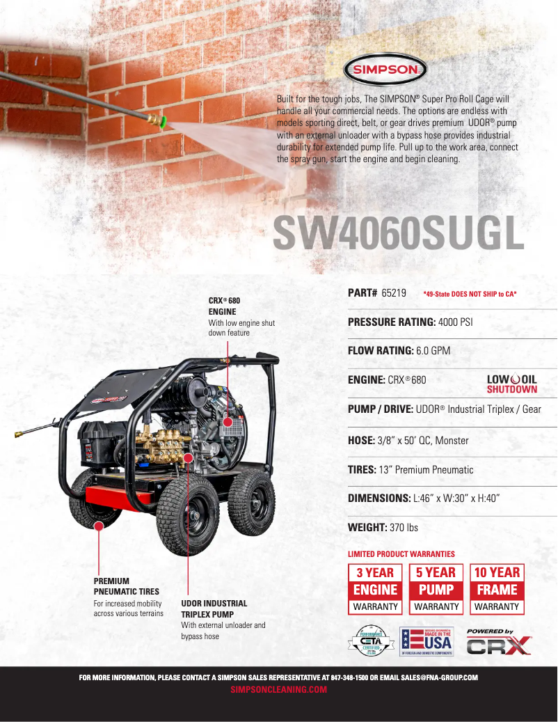 Image de la première page du manuel de l'appareil SuperPro SW4060SUGL