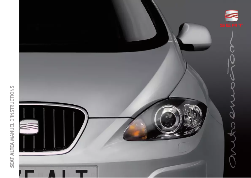 Image de la première page du manuel de l'appareil Altea (2009)