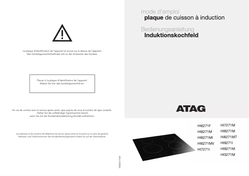 Image de la première page du manuel de l'appareil HI8271M