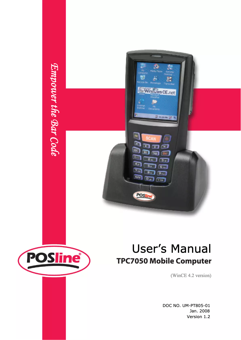 Page 1 of the manual User Manual POSline TPC7050