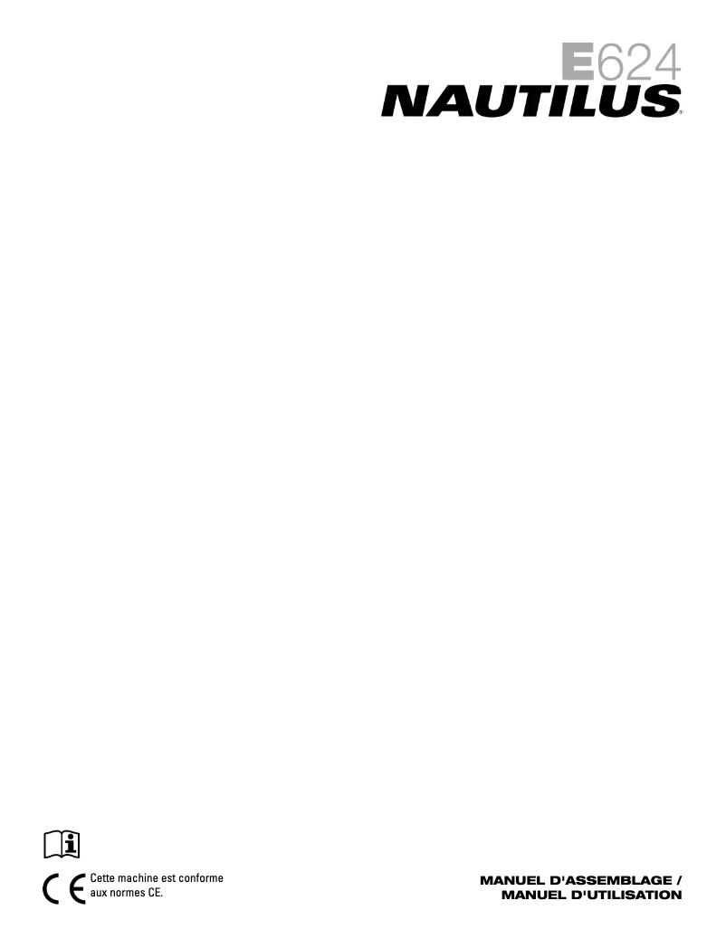 Page n°1 - Manuel utilisateur Nautilus E624