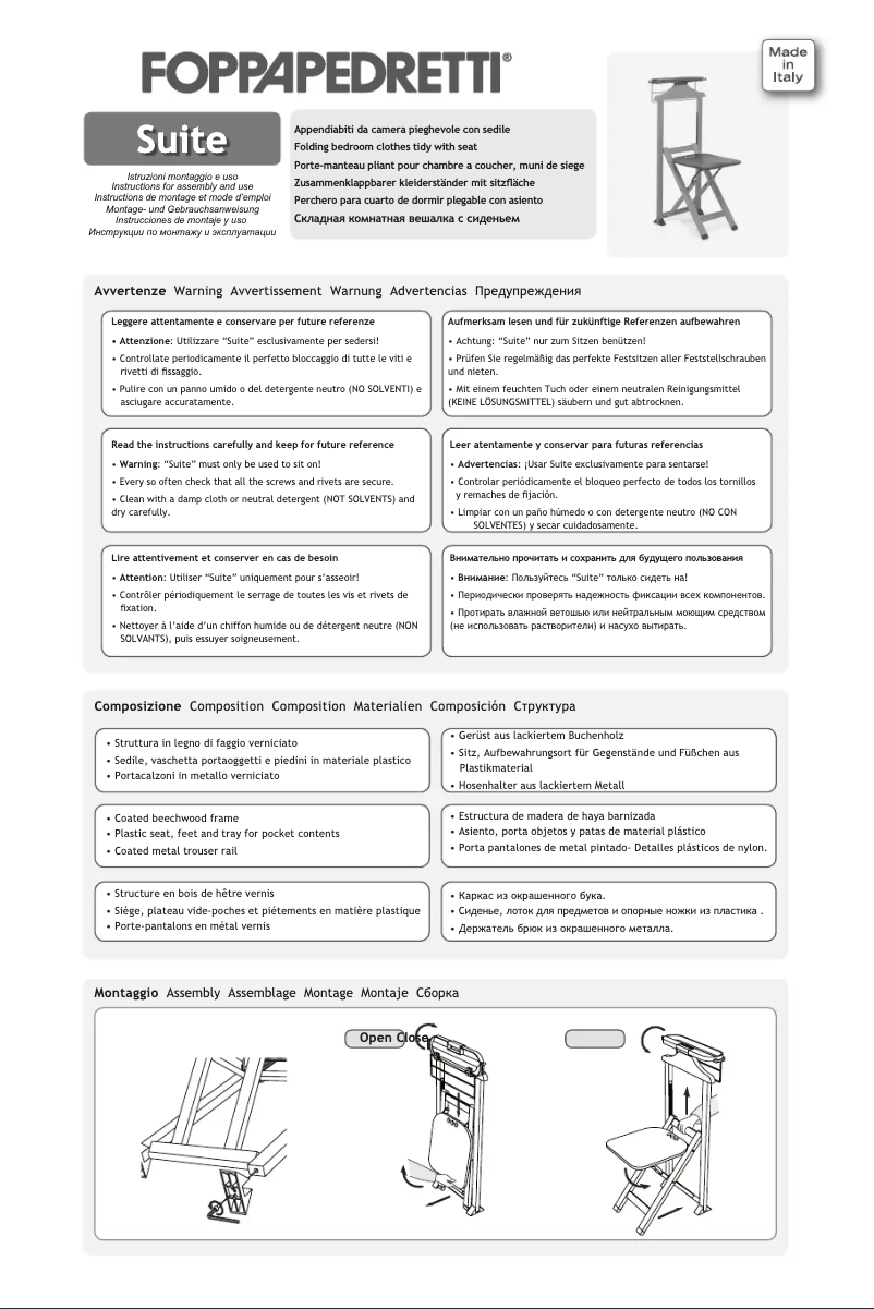 Image de la première page du manuel de l'appareil Suite