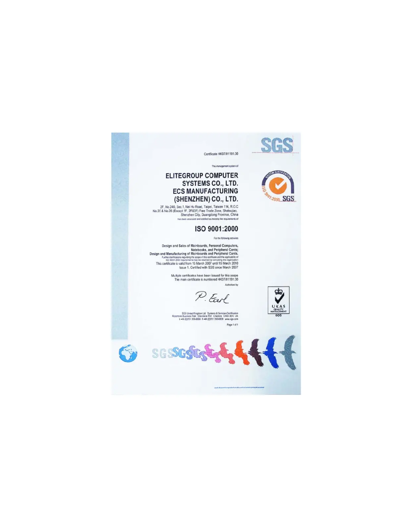 Page n°1 - Manuel utilisateur ECS 945PT-A2/1333