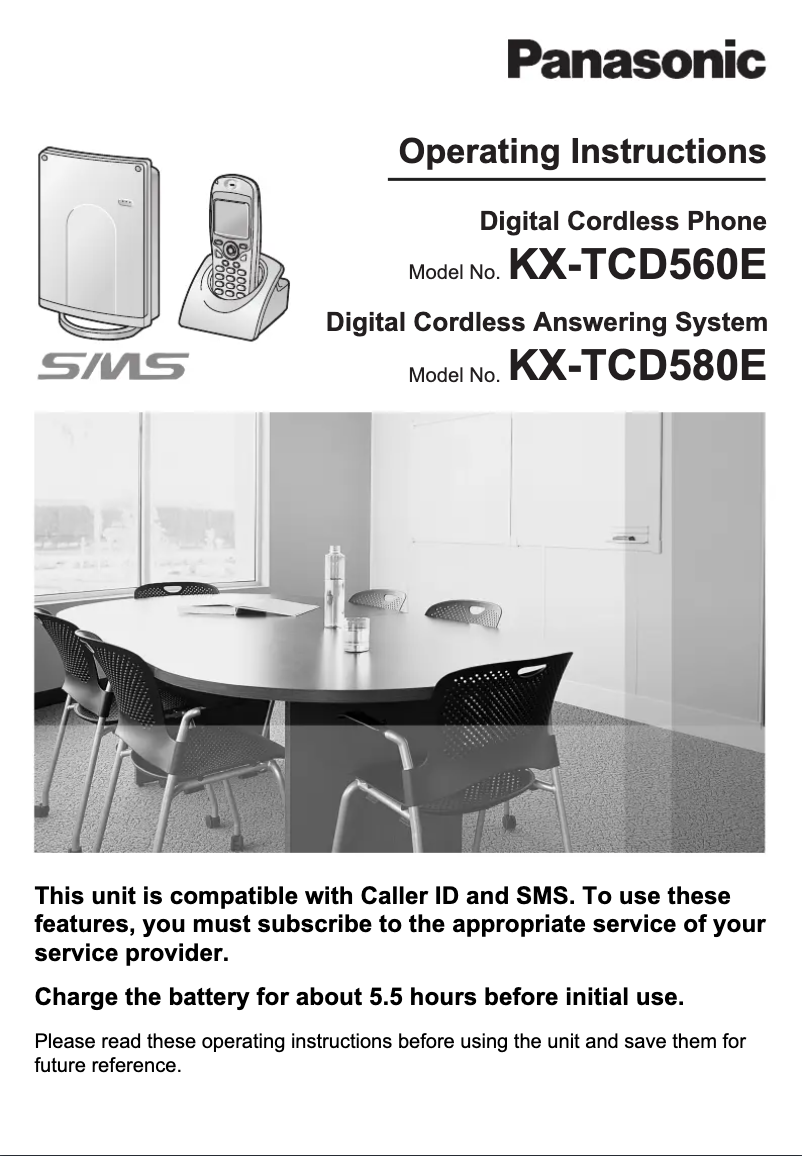 Página 1 del manual Manual de usuario Panasonic KX-TCD580