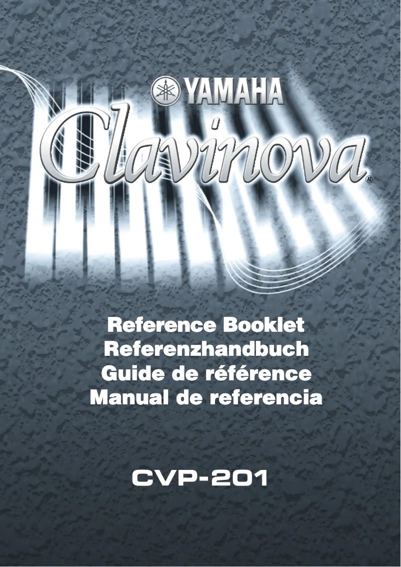Image de la première page du manuel de l'appareil Clavinova CVP-201