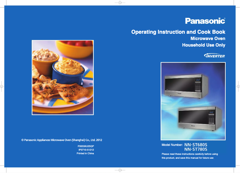 Page 1 de la notice Manuel utilisateur Panasonic NN-ST780S