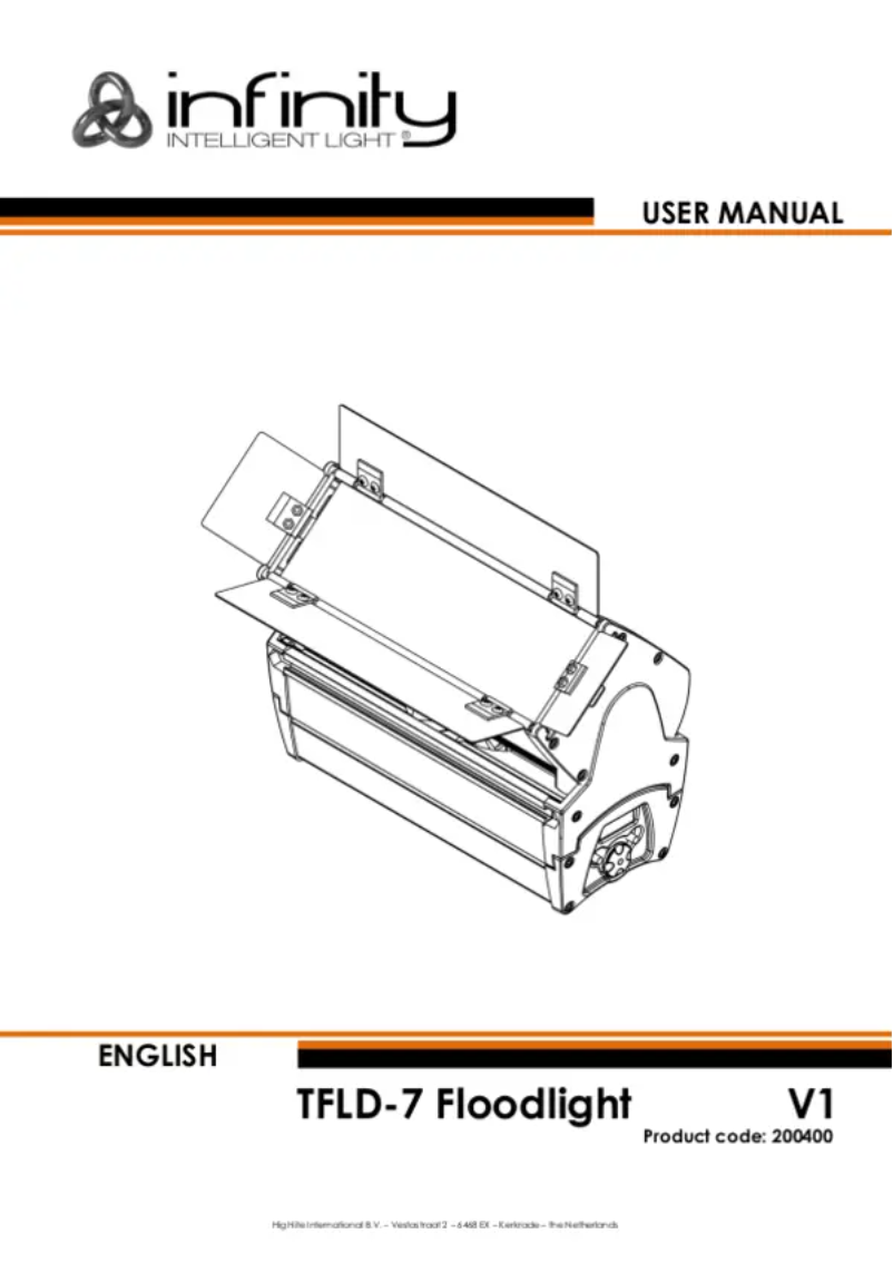 Page n°1 - Manuel utilisateur Infinity TFLD-7 Floodlight