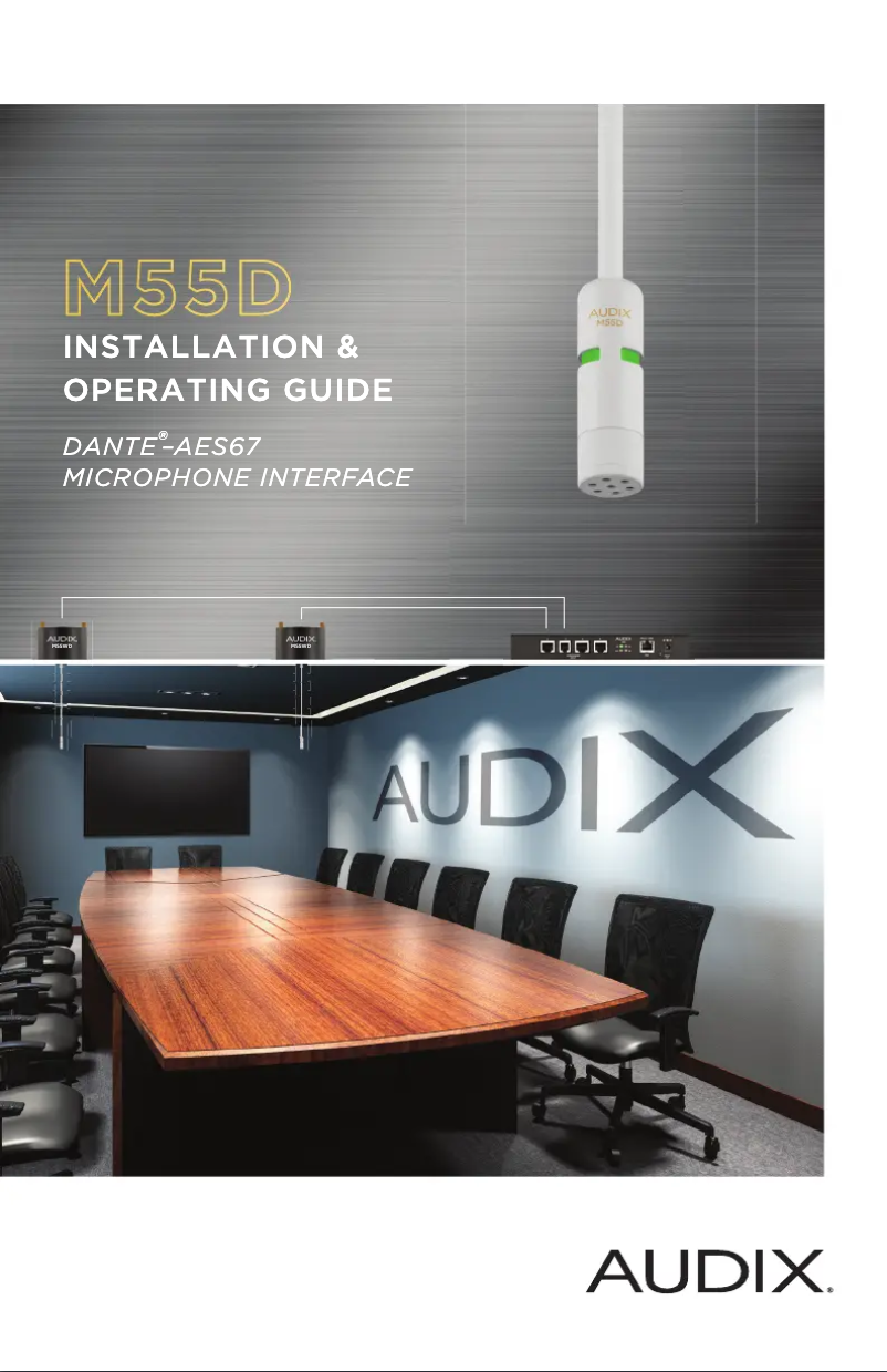 Page 1 de la notice Mode d'emploi Audix M55D