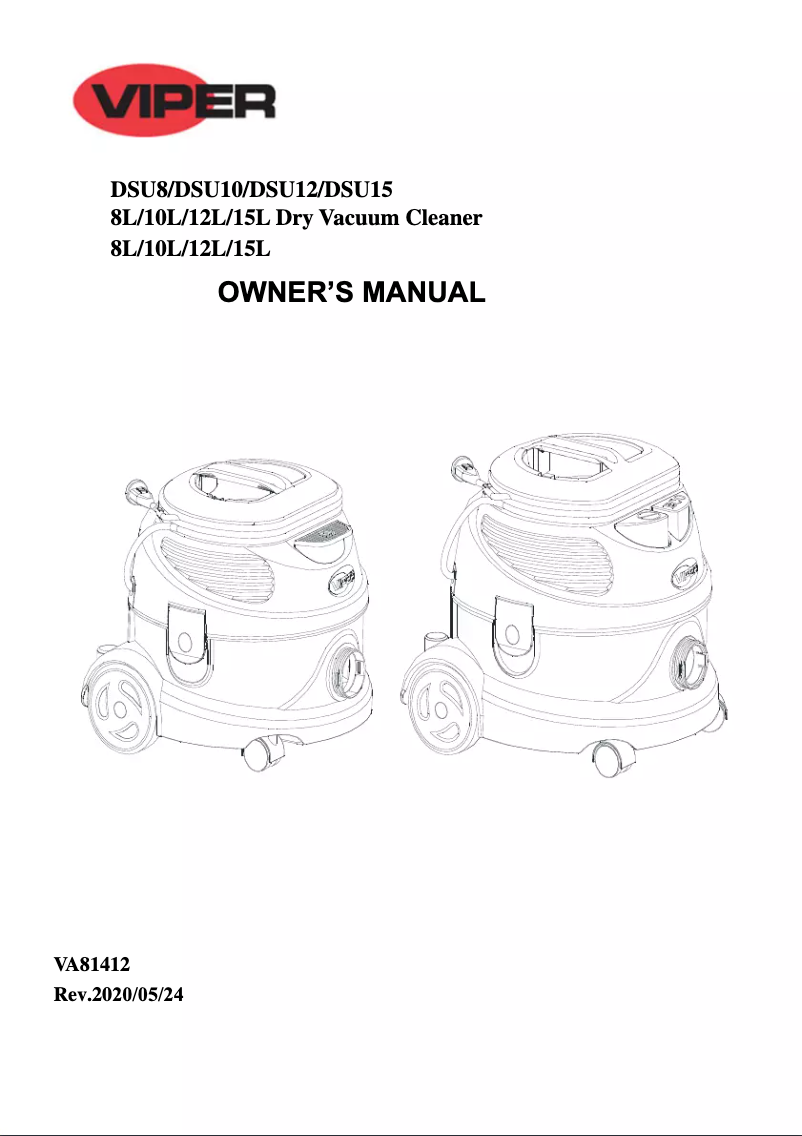 Image de la première page du manuel de l'appareil DSU12