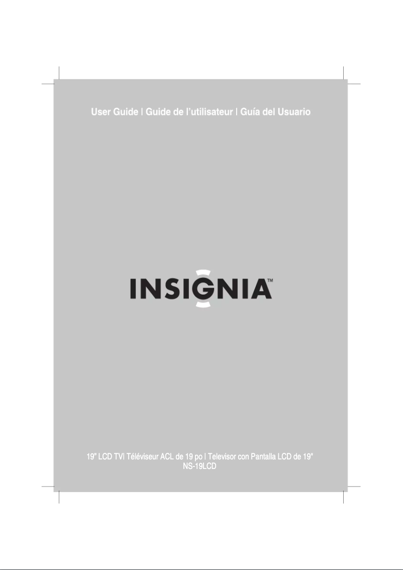 Page n°1 - Manuel utilisateur Insignia NS-19LCD